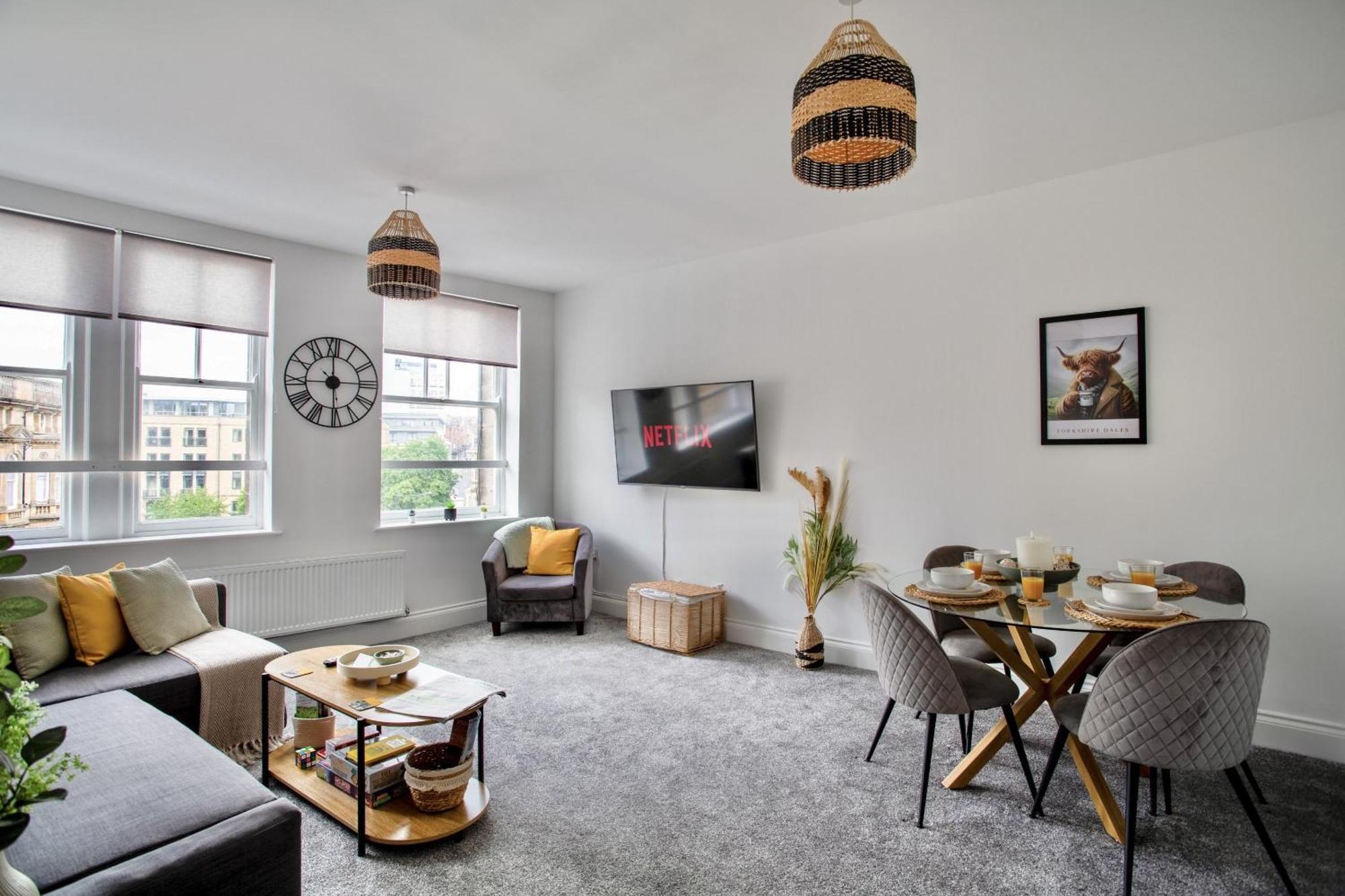 The Yorkshire Crown - Luxury Apartment - Free Parking Nearby Harrogate Eksteriør billede
